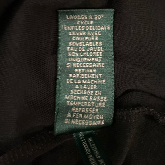 Lauren Ralph Lauren Black Long Sleeve Tee Shirt Size 3X - Picture 7 of 9